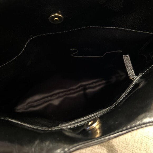 Yves Saint Laurent Vintage Patent Leather Metropolis Rive Gauche Shoulder Bag - Picture 6 of 11